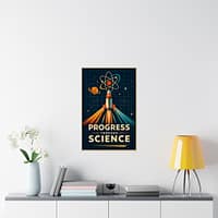 3740408022941867344_2048-1.jpeg Progress Through Science – LUNE Original – Atomic Age Poster Print