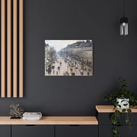 4063839819709894357_2048-1.jpeg Boulevard Montmartre on a Winter Morning – Camille Pissarro (1897) – Impressionist Canvas Print