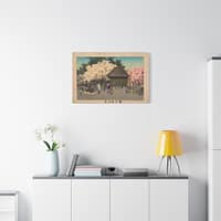 4210903452935047467_2048-1.jpeg Plum Garden at Kameido – Kobayashi Kiyochika (1879) – Japanese Woodblock Canvas Print