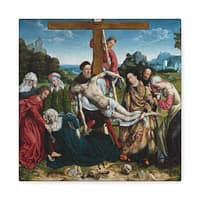 4782094842686355610_2048-1.jpeg The Descent from the Cross – Joos van Cleve (c. 1518-1520) – Renaissance Canvas Print