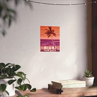 4879147426662140015_2048-1.jpeg Miami, Florida - LUNE Original - Vintage Style Travel Poster Print