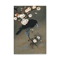4943820286150119987_2048-1.jpeg Crow and Blossom – Ohara Koson (c. 1910) – Japanese Woodblock Canvas Print