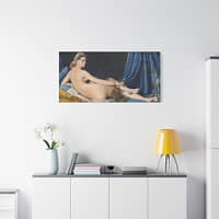 5354004598053684408_2048-1.jpeg La Grande Odalisque – Jean-Auguste-Dominique Ingres (1814) – Classical Canvas Print
