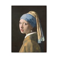 5493587563400977039_2048-1.jpeg Girl with a Pearl Earring – Johannes Vermeer (c. 1665) – Classical Canvas Print