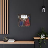 5533923477247096675_2048-1.jpeg Madonna of Chancellor Rolin – Jan van Eyck (c. 1435) – Renaissance Canvas Print
