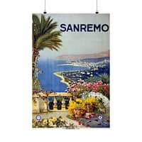 5622106172791032424_2048-1.jpeg Sanremo, Italy – ENIT Italian National Tourist Board (c. 1920) – Vintage Travel Poster Print