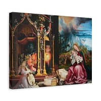 5706186606924957515_2048-1.jpeg Isenheim Altarpiece (Concert of Angels) – Matthias Grünewald (c. 1512-1516) – Renaissance Canvas Print