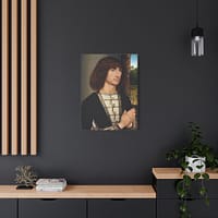 5989110549984140105_2048-1.jpeg Portrait of a Young Man at Prayer – Hans Memling (c. 1485-1490) – Renaissance Canvas Print