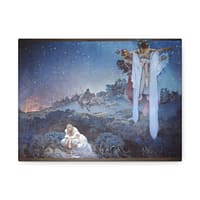 6069277897027929407_2048-1.jpeg Slavs in their Original Homeland – Alphonse Mucha (1912) – Classical Canvas Print