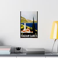 6443614348835149140_2048-1.jpeg Italian Lakes – ENIT Italian National Tourist Board (c. 1930) – Vintage Travel Poster Print