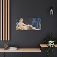 6886314222824414406_2048-1.jpeg La Grande Odalisque – Jean-Auguste-Dominique Ingres (1814) – Classical Canvas Print