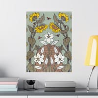7000993893600062252_2048-1.jpeg Bees and Beehive – Suze Fokker (1898) – Art Nouveau Poster Print