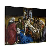 7034780374941675470_2048.jpeg The Descent from the Cross – Rogier van der Weyden (c. 1435) – Renaissance Canvas Print