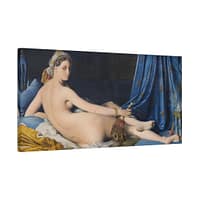 7085304350335296051_2048-2.jpeg La Grande Odalisque – Jean-Auguste-Dominique Ingres (1814) – Classical Canvas Print