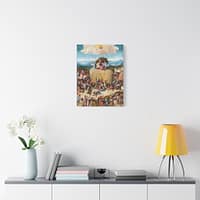 730702239587576877_2048-1.jpeg The Haywain Triptych (central panel) – Hieronymus Bosch (c. 1510) – Renaissance Canvas Print