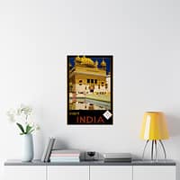 7844009590725785138_2048-2.jpeg Visit India – India State Railways Bureau (c. 1935) – Vintage Travel Poster Print