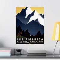 7900477021706688445_2048-1.jpeg See America: Welcome to Montana – Works Progress Administration (c. 1930s) – Vintage Travel Poster Print