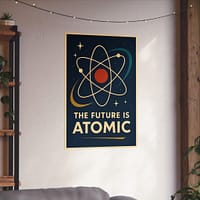 7974140782354912927_2048-1.jpeg The Future Is Atomic – LUNE Original – Space Age Poster Print