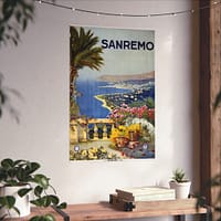 8351969580753455234_2048-1.jpeg Sanremo, Italy – ENIT Italian National Tourist Board (c. 1920) – Vintage Travel Poster Print