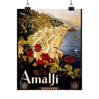 8746669077921693813_2048-1.jpeg Amalfi Coast, Italy – ENIT Italian National Tourist Board – Vintage Travel Poster Print