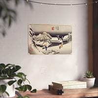 8976934660892062396_2048-1.jpeg Evening Snow at Kanbara – Utagawa Hiroshige (1833) – Japanese Woodblock Poster Print