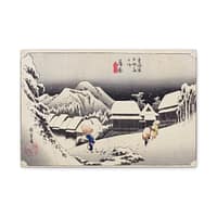 9078003408024556855_2048-1.jpeg Evening Snow at Kanbara – Utagawa Hiroshige (1833) – Japanese Woodblock Canvas Print