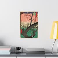 9343080502805340783_2048-1.jpeg Plum Park in Kameido – Utagawa Hiroshige (1857) – Japanese Woodblock Poster Print