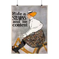 9375341282614927819_2048-1.jpeg Ride a Stearns and Be Content ad – Edward Penfield (1896) – Art Nouveau Poster Print