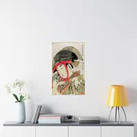 10822381059033304379_2048.jpeg Yoshiwara Suzume - Kitagawa Utamaro (1780) - Japanese Woodblock Poster Print