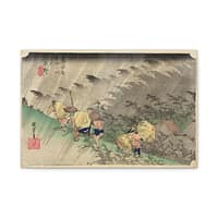 13704813552998865398_2048.jpeg Driving Rain at Shono (Shono Hakuu) - Utagawa Hiroshige (c. 1832-34) - Japanese Woodblock Canvas Print