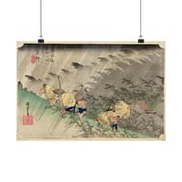 15909329373183802877_2048.jpeg Driving Rain at Shono (Shono Hakuu) - Utagawa Hiroshige (c. 1832-34) - Japanese Woodblock Poster Print