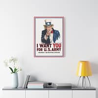 18276283688985625615_2048.jpeg I Want You for U.S. Army - James Montgomery Flagg (1917) - Patriotic WWI Canvas Print