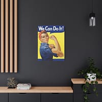 2569928341625885429_2048.jpeg We Can Do It! Rosie the Riveter - J. Howard Miller (1942-1945) - Patriotic WWII Canvas Print