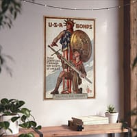 2636830077500880435_2048.jpeg Weapons for Liberty - U.S.A. bonds - J.C. Leyendecker (c. 1918) - Patriotic WWI Poster Print