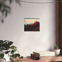2829438459532659921_2048.jpeg Thunderstorm Beneath the Summit (Sanka Hakuu, Black Fuji) - Katsushika Hokusai (c. 1830-32) - Japanese Woodblock Poster Print