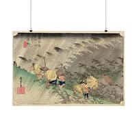 4812968052168852611_2048.jpeg Driving Rain at Shono (Shono Hakuu) - Utagawa Hiroshige (c. 1832-34) - Japanese Woodblock Poster Print