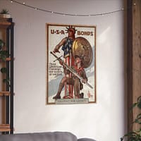 5210380579375643760_2048.jpeg Weapons for Liberty - U.S.A. bonds - J.C. Leyendecker (c. 1918) - Patriotic WWI Poster Print