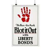 5968796948864046419_2048-1.jpeg The Hun, his Mark - Blot it Out with Liberty Bonds - James Allen St. John (1918) - Patriotic WWI Poster Print