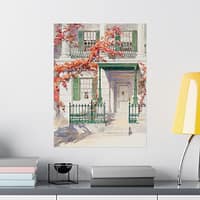 15797953191350601474_2048.jpeg Ornamental Iron - Architectural Study - Gilbert Sackerman (c. 1936) - Vintage Art Poster Print