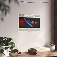 2303818035061162011_2048.jpeg Comparative Magnitudes of The Planets - James Reynolds (1846) - Vintage Art Poster Print