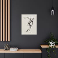 6375403991331784793_2048.jpeg Gipsmodel van Discuswerper - Male Anatomical Study - Jan Veth (c. 1874-1925) - Vintage Art Canvas Print