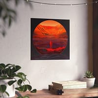 6575516923978244624_2048.jpeg Astronaut Stands on Mars - NASA (2020) - Space Age Poster Print