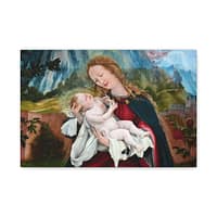 10047027752123941715_2048.jpeg Isenheim Altarpiece (Nativity panel) – Matthias Grünewald (c. 1512-1516) – Renaissance Canvas Print