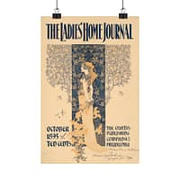 10111455456897737489_2048.jpeg The Ladies' Home Journal for October - William Martin Johnson (1895) - Art Nouveau Poster Print
