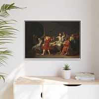 10521576098981068600_2048.jpeg The Death of Socrates – Jacques-Louis David (1787) – Classical Framed Canvas Print