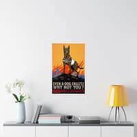 10537083424221906552_2048.jpeg Even a Dog Enlists, Why Not You - Mildred T. Moody (c. 1914-1916) - Patriotic WWI Poster Print