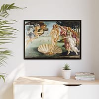 10787000886560237713_2048.jpeg The Birth of Venus – Sandro Botticelli (c. 1485-1486) – Renaissance Framed Canvas Print