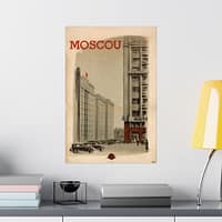 10963452071010495512_2048.jpeg Moscou (Moscow) – Intourist (1936) – Vintage Travel Poster Print