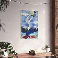 11043059857004806458_2048.jpeg Dans tous les ciels, Air France – Roger de Valerio (c. 1930s) – Vintage Travel Poster Print