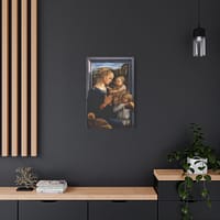 11462094388476154054_2048.jpeg Madonna and Child with Two Angels – Fra Filippo Lippi (c. 1465) – Renaissance Canvas Print